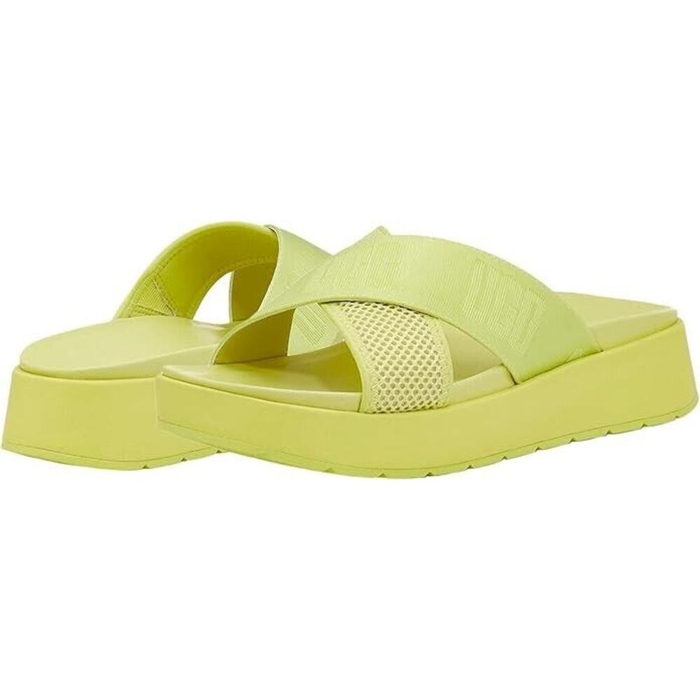UGG Women's Emily Mesh Sandal Shoes Pollen, Size 9 Leather Sockliner Square Toe